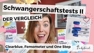 7 Schwangerschaftstests im Vergleich  Clearblue Frühtest  Digital  Femometer  OneStep [upl. by Jolee]