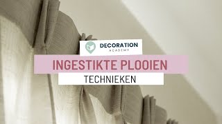 Gordijnen met ingestikte plooien  Textiel techniek [upl. by Atiral395]