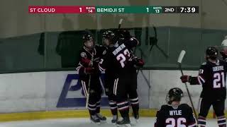 Bemidji State Mens Hockey Highlights vs St Cloud State Oct 12 2024 [upl. by Burroughs]