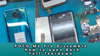 POCO M2 Pro Dissemble  how to o open Back cover  Full Teardown [upl. by Clive]