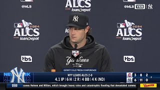 Gerrit Cole breaks down Game 2 start vs Guardians in ALCS [upl. by September621]