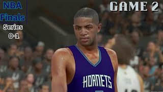 NBA 2k17 Gameplay and Walkthrough Playoffs CHA Hornets Finals  Game 2 [upl. by Wolgast328]