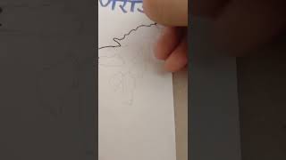 India Map  super speed 🇮🇳 mapdrawing india Geographix11 [upl. by Ewald]