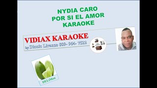 Nydia Caro Por si el amor karaoke [upl. by Oinotla]