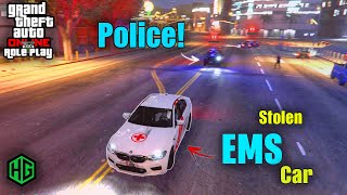 Police quotGari Na Dile Unit Dakboquot  EMS Car VS Police Car Chase In Halka Gorib GTA 5 Roleplay [upl. by Allisirp983]