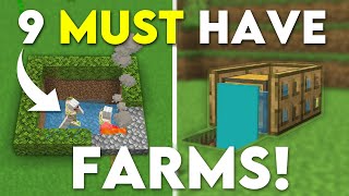 9 Farms You NEED Minecraft Bedrock 121 MCPEXboxPS4Nintendo SwitchWindows10 [upl. by Ronni]