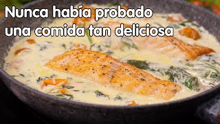 ¡Es la receta de salmon más deliciosa que he probado Comida rápida y abundante [upl. by Waly672]