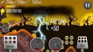 Hill Climb Racing \ Haunted \ 9272 meters on Dragster [upl. by Keffer561]