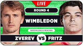 ZVEREV vs FRITZ • Wimbledon 2024 • LIVE Tennis Talk Watchalong [upl. by Millur]