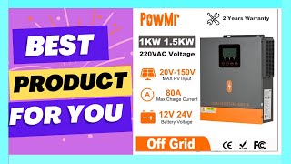 PowMr 1000W 1500W Hybrid Solar Inverter 12V 24V 220V [upl. by Ardnoik]