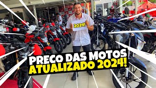 🏍️ Tabela de PREÇOS MOTOS 2024 HONDA Em JANEIRO de 2024  Confira os Valores das Motos Honda 🏍️ [upl. by Eirtemed]