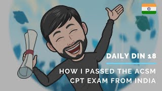 How I passed the ACSM CPT exam from India  Health Certifications in India [upl. by Notfa]