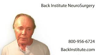 Back Institute NeuroSurgery  Donald [upl. by Aivek]