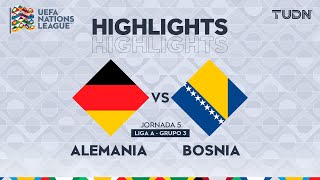 HIGHLIGHTS  Alemania vs Bosnia  UEFA Nations League 2024  TUDN [upl. by Bouzoun]