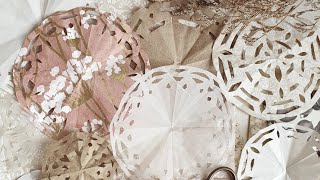 diy paper doilies • handmade tutorial papercraft [upl. by Dunlavy]