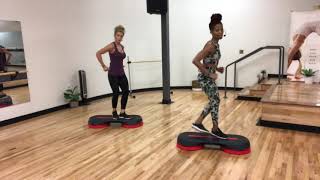 37 Minute Cardio Step Advanced Level Step Workout with Karla Luster [upl. by Dnomsad]