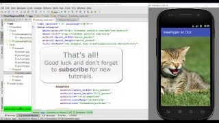 Tutorial ViewFlipper on Click in Android Studio 151 [upl. by Lewse]