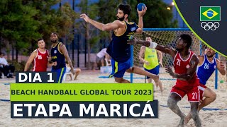 BEACH HANDBALL GLOBAL TOUR 2023  ETAPA MARICÁ  DIA 1 26042023 [upl. by Chloris]