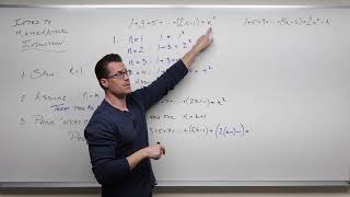 Proof by Mathematical Induction Precalculus  College Algebra 73 [upl. by Janicki]