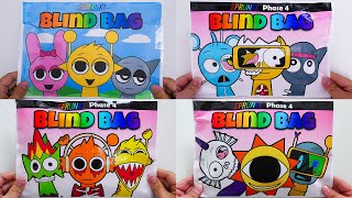 🌈Paper DIY💖 Sprunki Special Blind Bags Unboxing Compilation  ASMR [upl. by Esoranna]