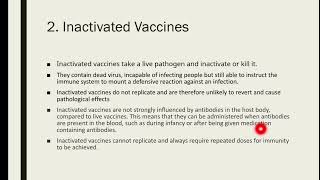 inactivatedvaccinestypesmechanismofactionexamplesofinactivatedvaccinesimmunologylecture [upl. by Bentley]