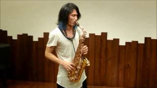 松下 洋 × Woodstone New Vintage Alto Sax WSAGL [upl. by Sherburne]