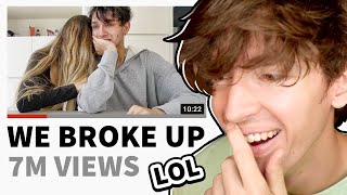 Reacting to YouTuber’s break up videos [upl. by Rachaba]