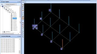 Tutorial of PDMS Civil  Structural Design for Creating of Grid [upl. by Haeli945]