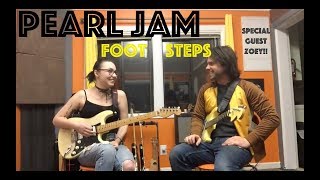 Guitar Lesson How to Play Pearl Jams Footsteps w special guest Zoey [upl. by Martella]