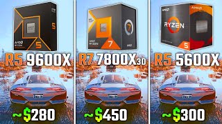 RYZEN 5 9600X vs RYZEN 7 7800X3D vs RYZEN 5 5600X  Test in 6 Games [upl. by Ayvid]