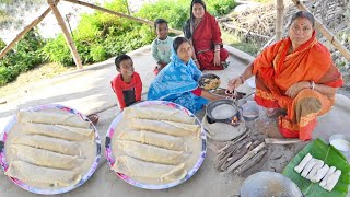 শীতকালে মায়ের হাতে ক্ষীরের পাটিসাপটা পিঠাখেতে একদম অমৃত সমান  patisapta pitha recipe [upl. by Wootten]