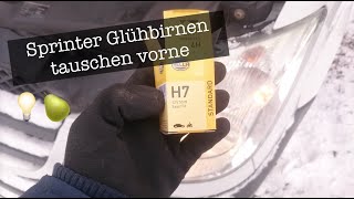 Sprinter Glühbirnen tauschen vorne Abblendlicht [upl. by Feola]