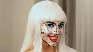 This Halloween Pop Art Makeup Tutorial Will Turn You Into a Living Comic [upl. by Basso]