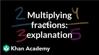 Multiplying two fractions an explanation  Fractions  PreAlgebra  Khan Academy [upl. by Iolande]