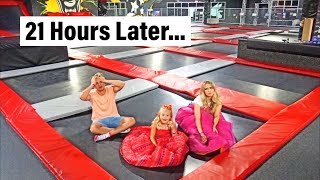 Last Family Member To Leave Worlds Largest Trampoline Park Wins 1000 [upl. by Madella924]