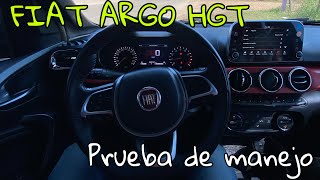 FIAT ARGO HGT  PRUEBA DE MANEJO [upl. by Atiuqan]