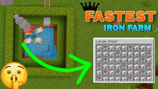 easiest iron farm in minecraft 121 Dont miss 🙀 [upl. by Adnalra]