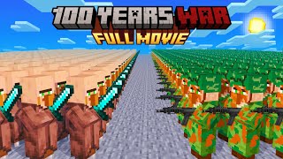 Minecraft but its 100 Years Villager War FULL MOVIE [upl. by Baxie]