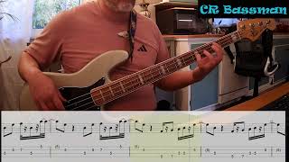 Bass Cover with tabs Jerry James Say Say Baby Soul on Fire Bass Boosted [upl. by Whitelaw]