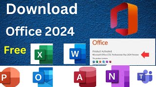 Download and install office 2024 from Microsoft free Download MS Word Excel PowerPoint Windows 10 [upl. by Arihppas]