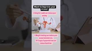 Want to improve your PCOS  Dtsharda By lifestyle changes youtubeshorts dietitian pcodtips [upl. by Zosima]