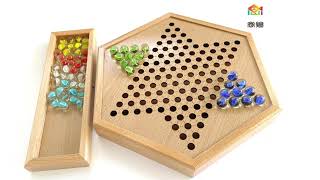 chinese checkers wooden toys nice board games [upl. by Auqinu]