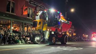 Glowing lights at Geyserville Lighted Tractor Parade Saturday [upl. by Kennedy]