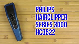 Распаковка PHILIPS Hairclipper series 3000 HC3522 [upl. by Nylanej]