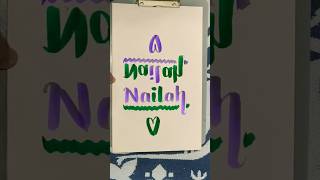 ❤️creativity❤️creativehearts007 calligraphy nameart shorts ytshorts brushlettering [upl. by Rowan]