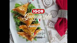 Fagottini di pasta sfoglia pere e Gorgonzola Igor [upl. by Tudela347]