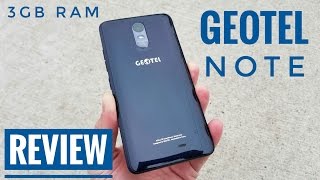 Geotel Note Smartphone REVIEW  3GB RAM  Under 90  4K [upl. by Airdnekal]