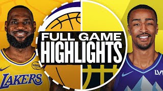 LAKERS at JAZZ  FULL GAME HIGHLIGHTS  December 1 2024 [upl. by Ahsiekin424]