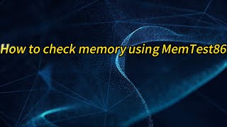 How to check memory using MemTest86 [upl. by Ylrehs951]