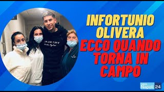 Infortunio Olivera diagnosi e tempi di recupero contatto NapoliUruguay [upl. by Elleirol]